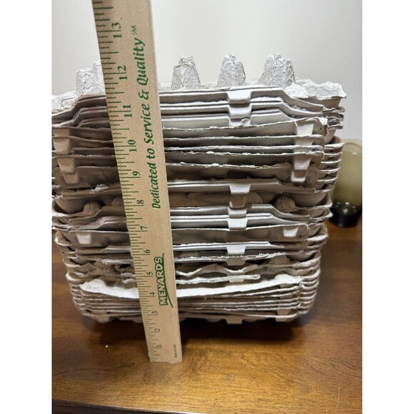 Lot of 25 Cardboard Paper Egg Cartons 18 Count Large Size Craft Seed Starting - Picture 3 of 5